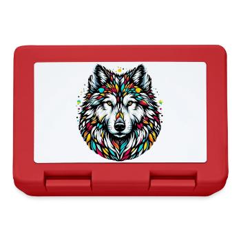 Wolf - Brotdose - Rot - Vorne