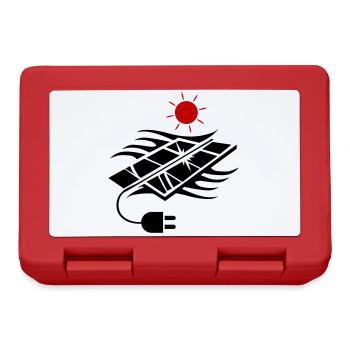 Photovoltaïque Energie solaire - Boîte à goûter - rouge - Devant