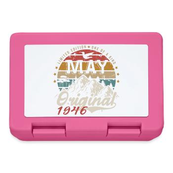 May 1946 Original May 1946 Birthday Gift - Lunchbox - pink - Front