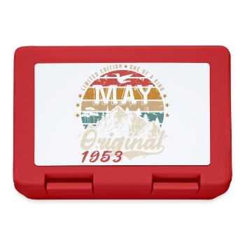 May 1953 Original May 1953 Birthday Gift - Lunchbox - red - Front