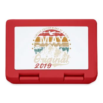 Mai 2019 Geburtstagsgeschenk Mai 2019 Original - Brotdose - Rot - Vorne