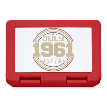 1961 Birthday July 1961 Gift July 1961 - Lunchbox - red - Front