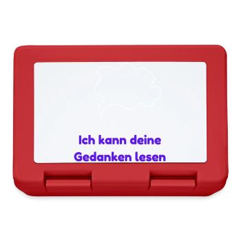 Ich kann deine Gedanken lesen - Brotdose - Rot - Vorne