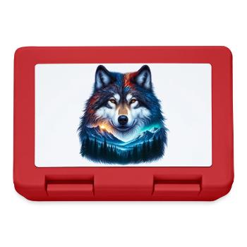Wolf - Brotdose - Rot - Vorne