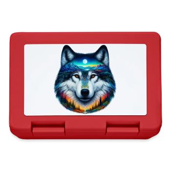 Wolf - Brotdose - Rot - Vorne