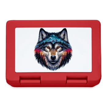 Wolf - Brotdose - Rot - Vorne