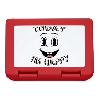 Happy Day Positivité et bonne humeur Inspirant - Boîte à goûter - rouge - Devant