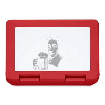 Spinoza ikonische Bierkrug-Illustration - Brotdose - Rot - Vorne