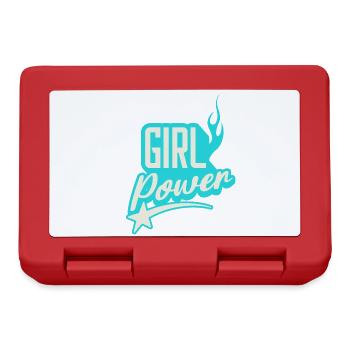 Girl Power Topaz Flame Emblem Design - Lunchbox - red - Front