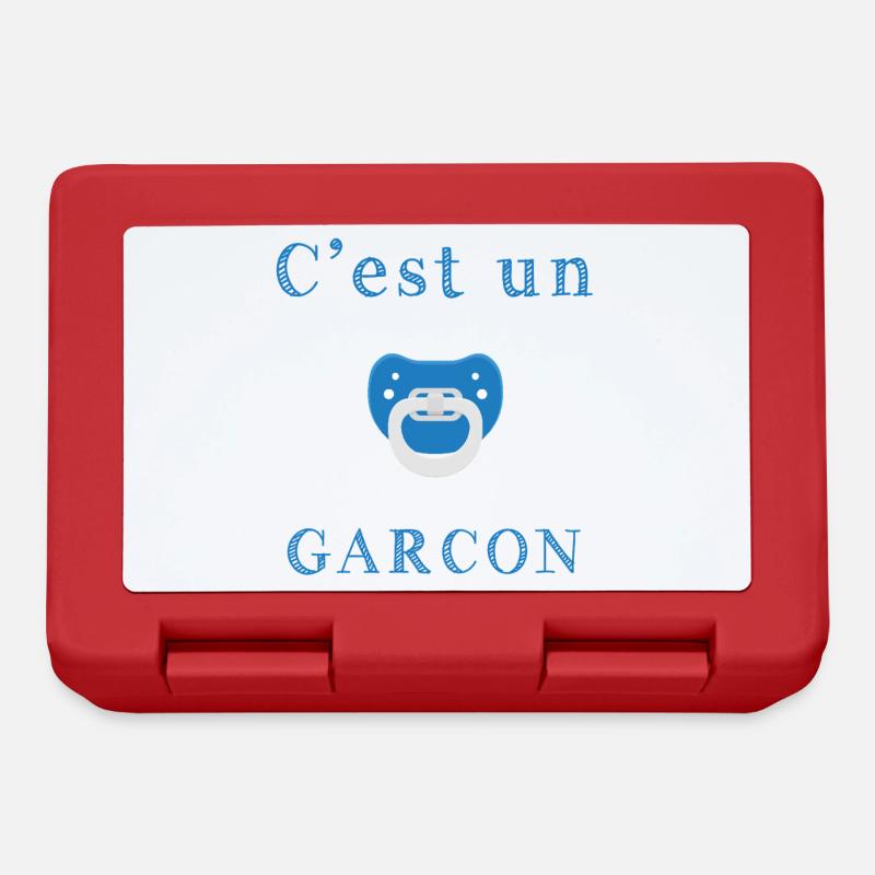 Birth It's a boy - Lunchbox - red