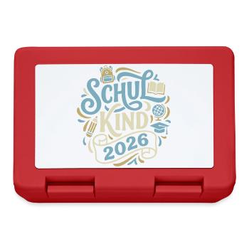 Schulkind 2026  - Brotdose - Rot - Vorne