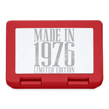 1976 Jahrgang geboren Vintage Geburtstag Geschenk - Brotdose - Rot - Vorne