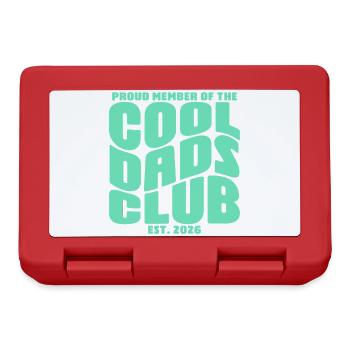 Cadeau de la fête des pères 2026 - Club des papas cool - Boîte à goûter - rouge - Devant