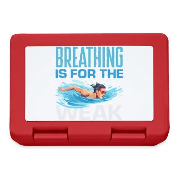 Lustige Schwimmer Sprüche & Schwimmverein Design - Brotdose - Rot - Vorne