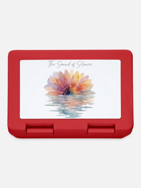 Sonnenblumen-Aquarell-Stille - Brotdose - Rot