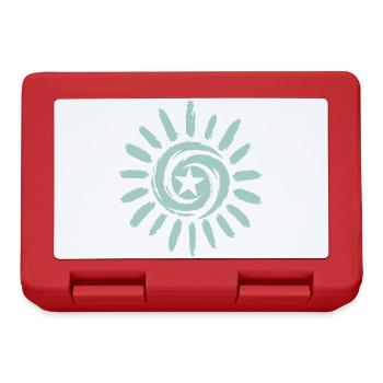 Sun with star - Lunchbox - red - Front