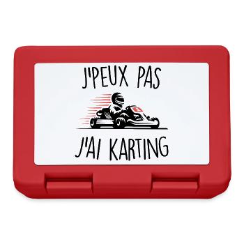 J'peux pas j'ai karting - Boîte à goûter - rouge - Devant
