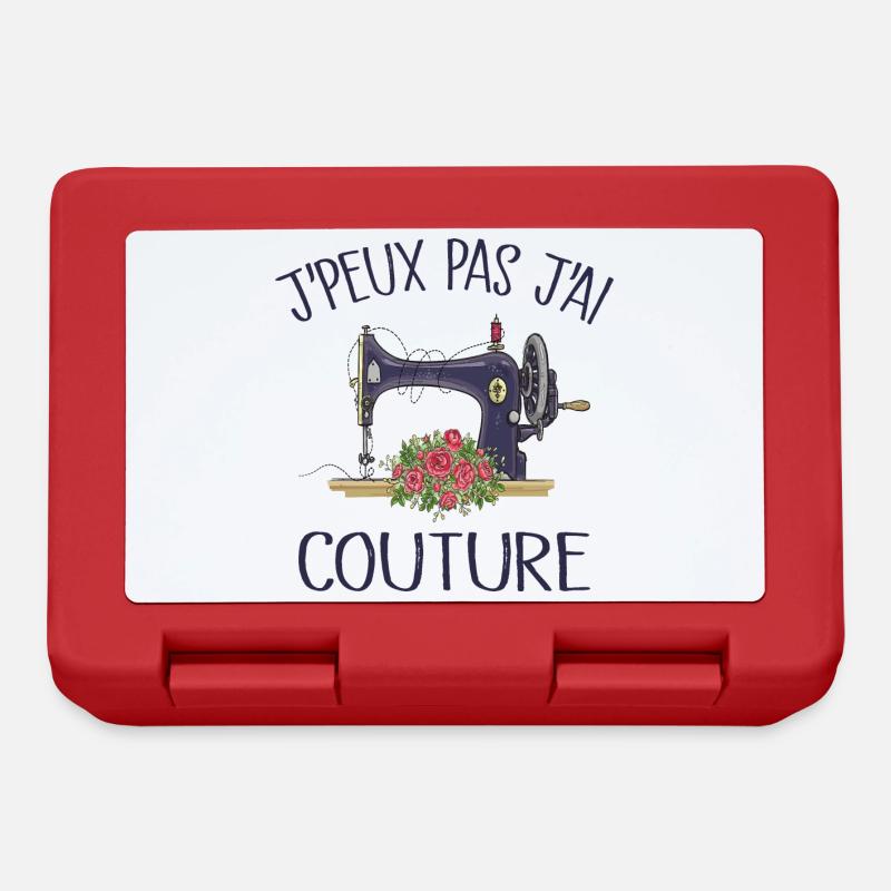 Je Peux Pas J'ai Couture - Boîte à goûter - rouge