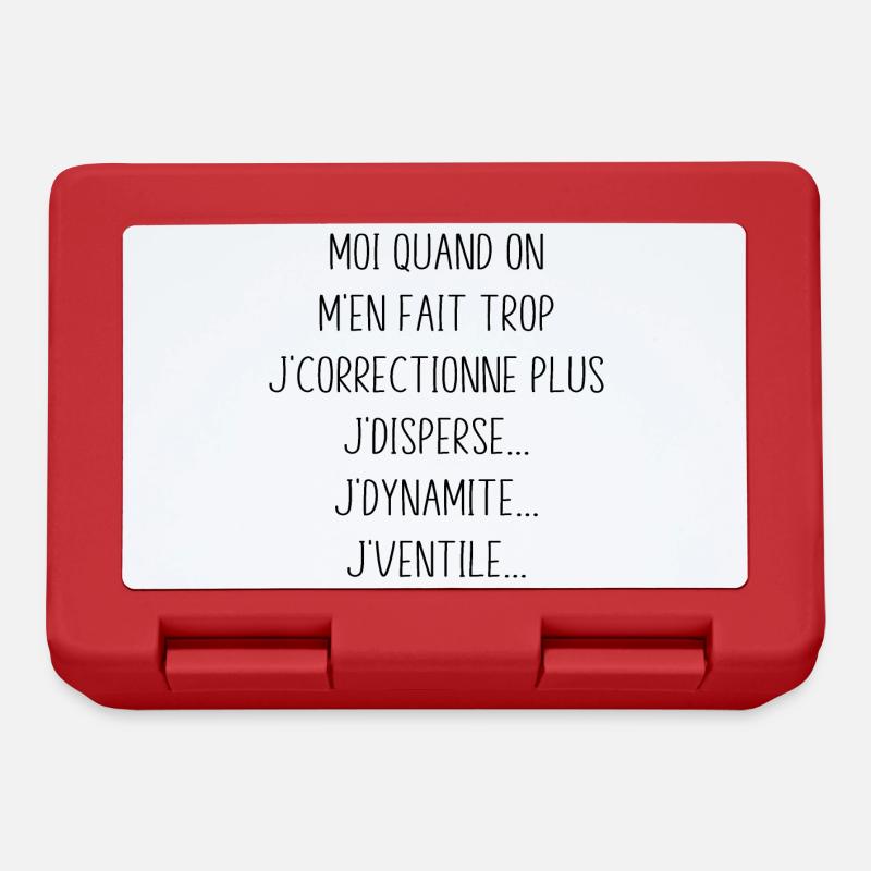 Tontons Flingueurs J'dynamite J'disperse J'ventile - Boîte à goûter - rouge