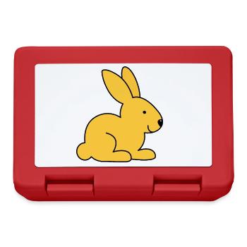 Mignon Lapin Lapin Lapin Enfants Femmes Hommes - Boîte à goûter - rouge - Devant