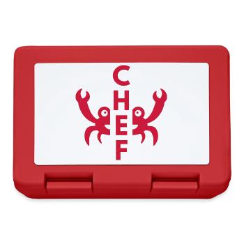 Chef (geteilte Krabbe) - Brotdose - Rot - Vorne