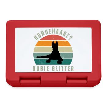 Dobie Glitter Retro Sunset - Brotdose - Rot - Vorne