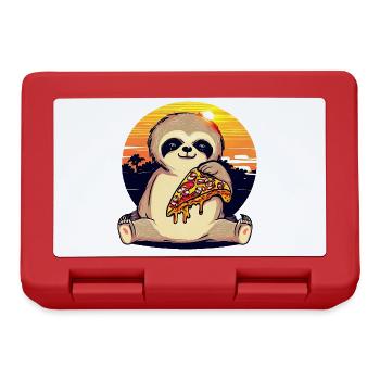 Pizza sloth in the sunset - Lunchbox - red - Front