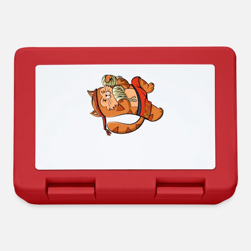 Muay Thai Boxing Chaton - Boîte à goûter - rouge