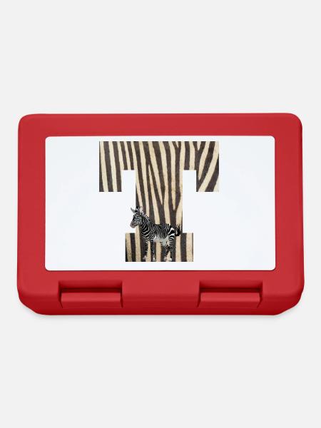 zebra t - Brotdose - Rot