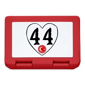 Malatya 44 Herz - Brotdose - Rot - Vorne