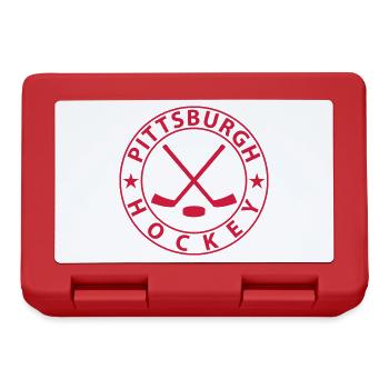 Hockey sur glace de Pittsburgh - Boîte à goûter - rouge - Devant