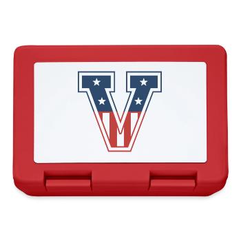 Letter V USA - Lunchbox - red - Front