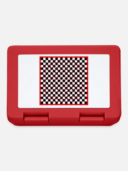 Optical Art - bloody Psycho Chess - Brotdose - Rot