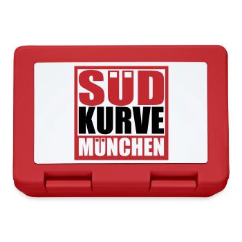 Südkurve München | Farbe änderbar - Brotdose - Rot - Vorne