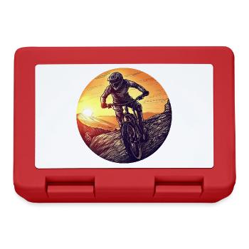 mtb mountain bike downhill sunset - Brotdose - Rot - Vorne