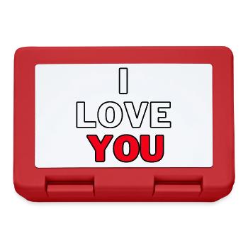I Love You - I Love You Valentine's Day Gift - Lunchbox - red - Front