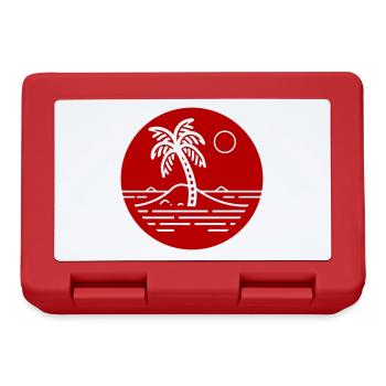 Palm Trees Island Symbol Beach - Lunchbox - red - Front