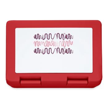 Serpentine lines | art - Lunchbox - red - Front