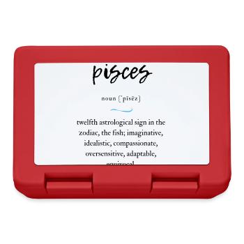 Édition alambiquée Poissons - Boîte à goûter - rouge - Devant