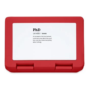 PhD (Promotion) Definition Clean Edition - Brotdose - Rot - Vorne