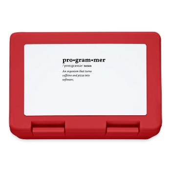 Programmer (Programmierer) Clean Edition - Brotdose - Rot - Vorne