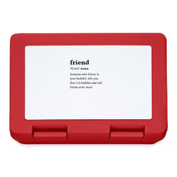 Friend (Freund) Clean Edition - Brotdose - Rot - Vorne