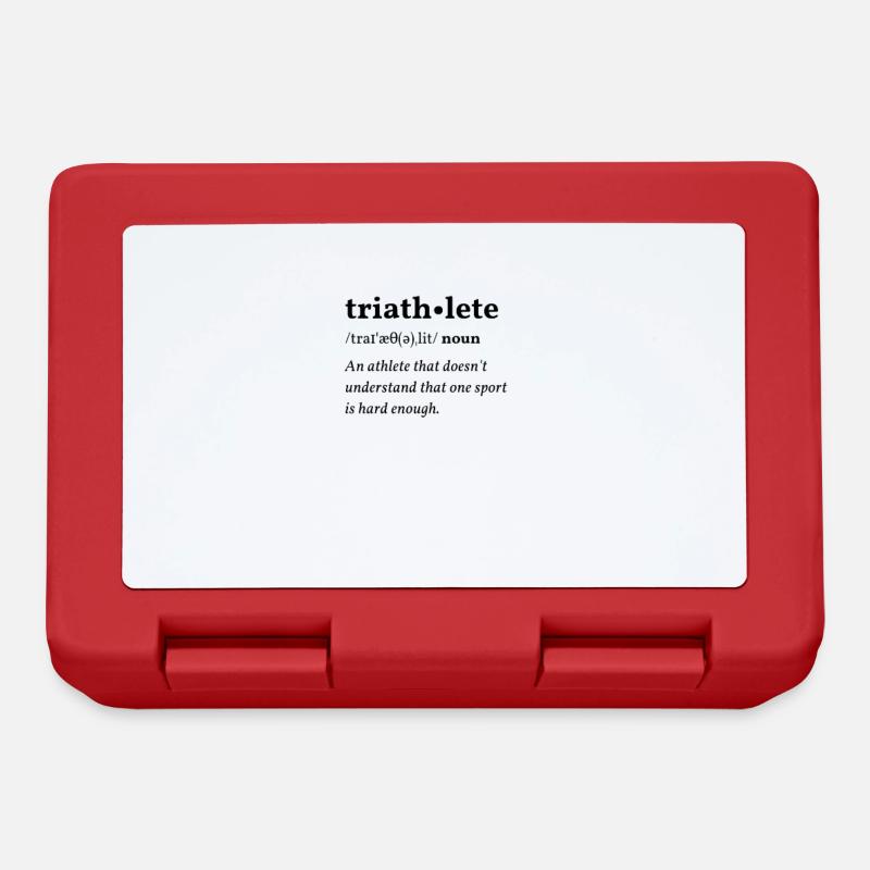 Triathlete (Triathlet*in) Clean Edition - Brotdose - Rot