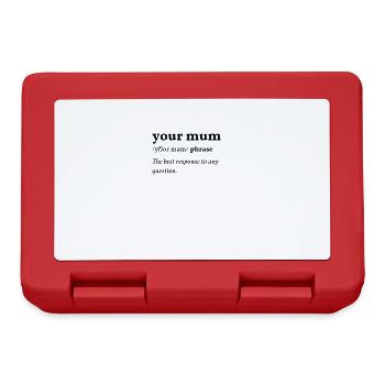 Your Mum (your Mudda) Clean Edition - Lunchbox - red - Front