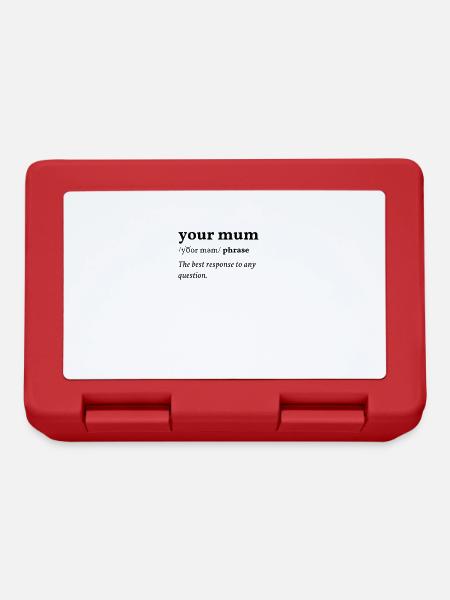 Your Mum (your Mudda) Clean Edition - Lunchbox - red