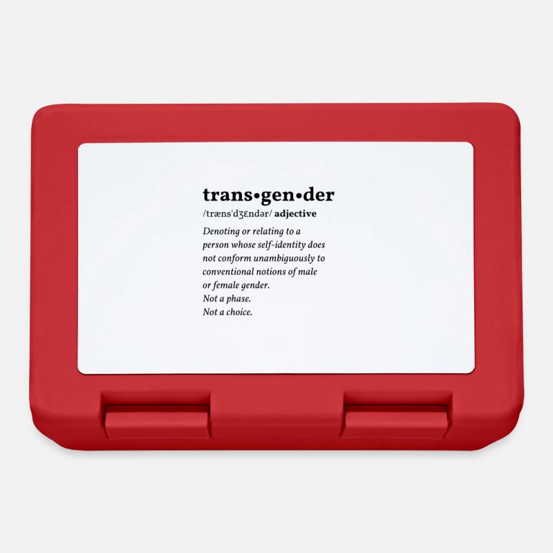 Transgender Clean Edition - Brotdose - Rot