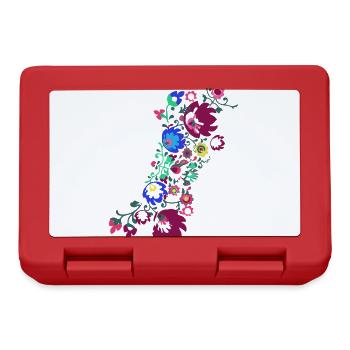 ornaments,flowers,colorful,flower,tendrils,floral - Lunchbox - red - Front