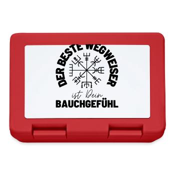 Wegweiser RUNEN viking CELTIC - VEGVISIR - Brotdose - Rot - Vorne