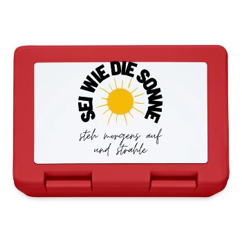 MOTIVATION Motivationssprüche Sprüche - Brotdose - Rot - Vorne