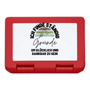 Sprücheshirts MOTIVATION Motivationssprüche - Brotdose - Rot - Vorne